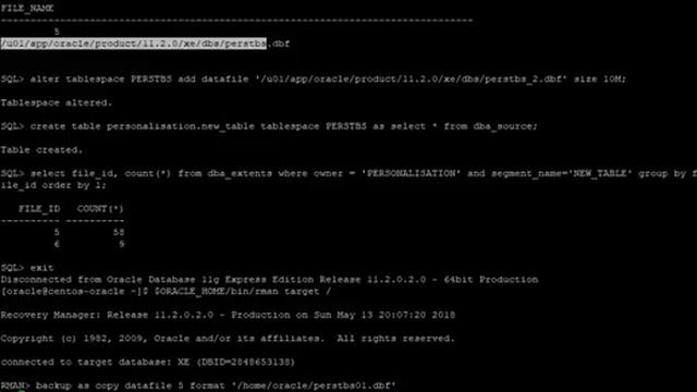 rman - backup as copy смотреть онлайн