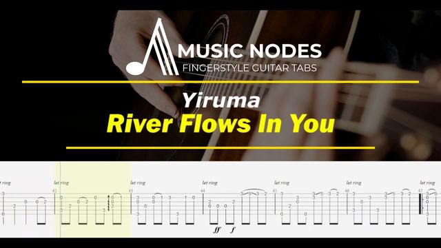 River Flows In You - Yiruma •|| Fingerstyle Guitar Tabs Cover ||• смотреть онлайн