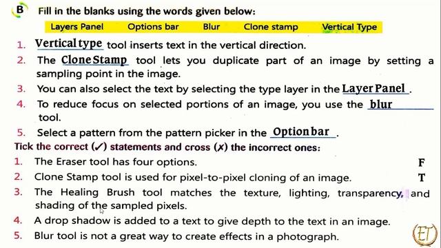 Class 8 Computer Chapter 5 | Question Answers | Adobe Photoshop CC|All exercise & questions Answe смотреть онлайн
