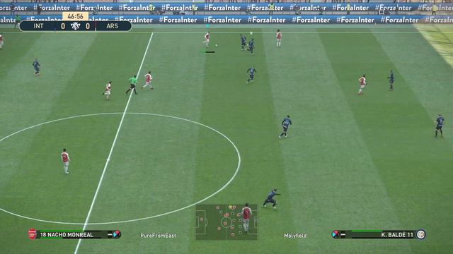 Inter Milan vs Arsenal Div 10 PES 2019 Online Match | Realistic Match, Team Goal Winner | PS4 PRO смотреть онлайн