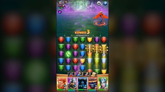 3-2 Залив Флибустьеров - Трудно - Прохождение второго сезона [Empires & Puzzles: RPG Quest] смотреть онлайн