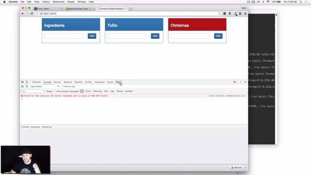 033 React Chrome developer tools смотреть онлайн