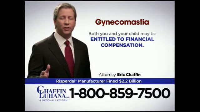 Chaffin Luhana LLP - "Risperdal linked to Gynecomastia" (2014) смотреть онлайн