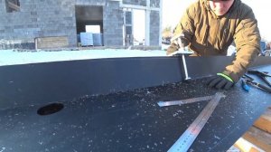 Водосточная система. Скрытый желоб на фальцевой кровле.