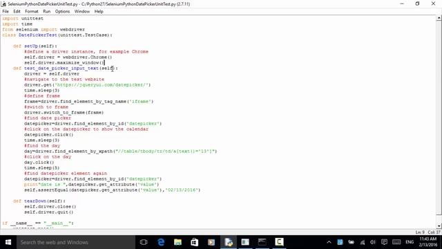 Selenium Python Webdriver Tutorial - Handling Date Picker смотреть онлайн