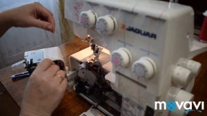 Обзор оверлока JAGUAR HQ-082 DW, заправка нитей.