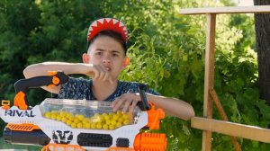Очень БОЛЬШОЙ пулемёт! Nerf rival prometheus // нёрф РАЙВАЛ прометей //  Дизмон