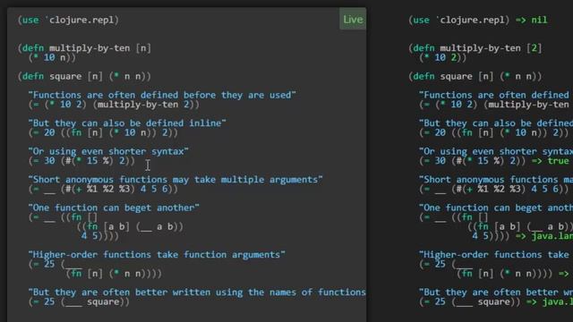 Learn Clojure 6. Functions - Clojure Koans Walkthrough in Light Table IDE смотреть онлайн