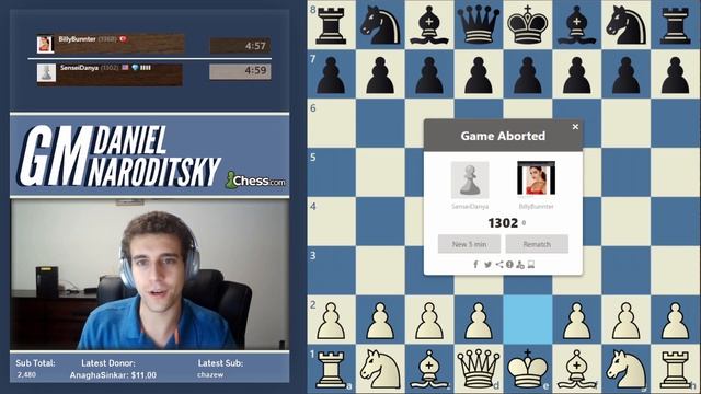 Grandmaster Naroditsky | Chess Speedrun | 1280
