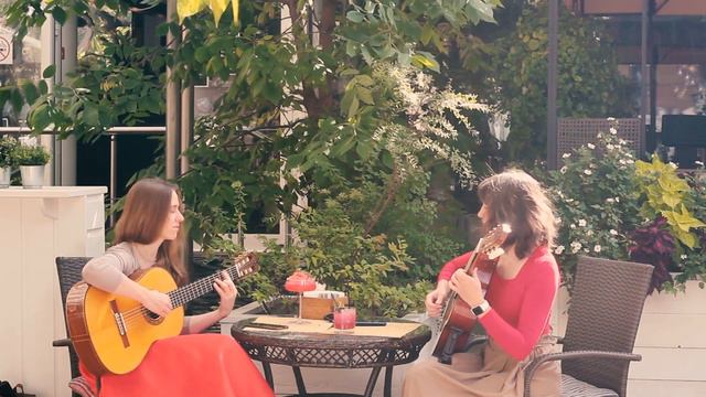 Alfonso Montes & Irina Kircher - Playa Colorada ( Bossa Nova ) guitar duo смотреть онлайн