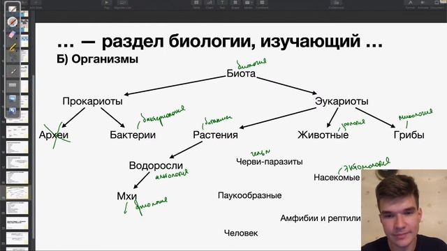 Виды наук в биологии | Биология ЕГЭ смотреть онлайн