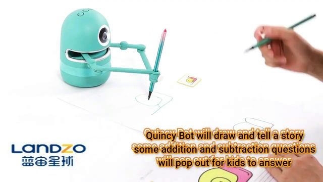 QUINCY ROBOT ARTIST SCAN 64 CARDS SPELL WORDS AND PLAY MATH GAMES LETS KIDS TALK TO HIM...2019 HKON смотреть онлайн