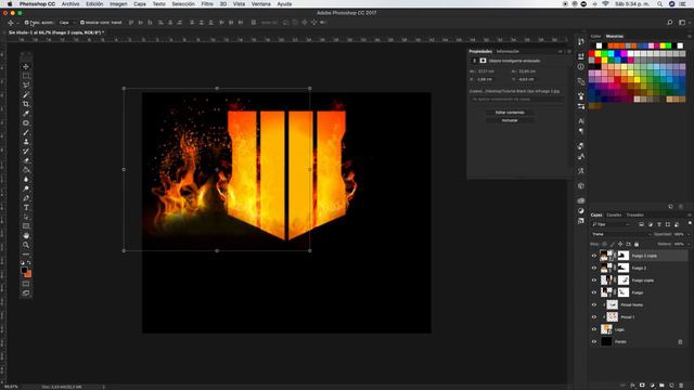 Photoshop Tutorial | Diseño Portada Call of Duty: Black Ops 4 | Cover Design смотреть онлайн