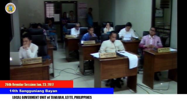 Tanauan, Leyte - 14th sangguniang bayan, 26th regular session, Jan. 23, 2017 смотреть онлайн
