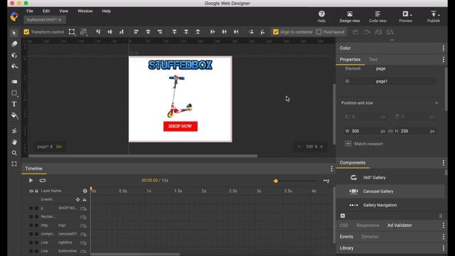 GOOGLE WEB DESIGNER TUTORIAL - Carousel Banner смотреть онлайн