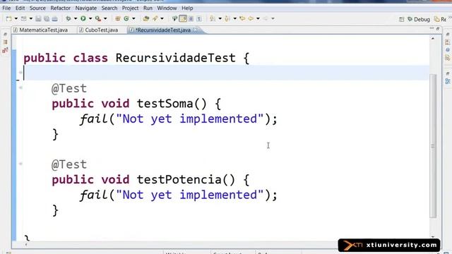 Universidade XTI JAVA 115 TestSuite com JUnit смотреть онлайн