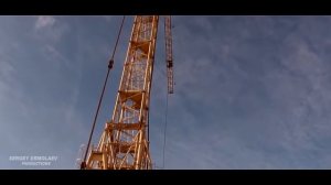 Работа башенного крана
