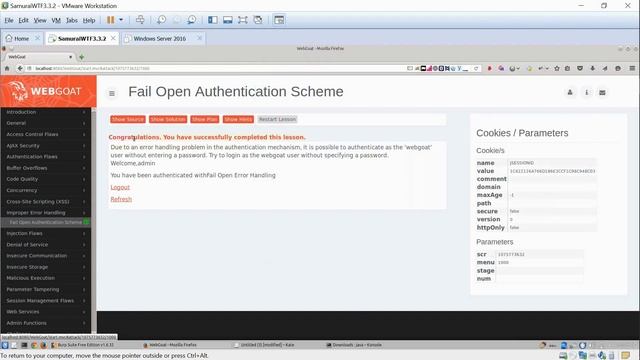 OWASP WebGoat V7.1 Web Hacking Simulation WalkThrough Series Part 3: