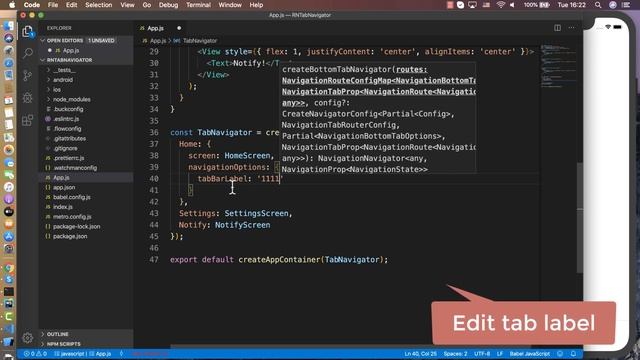 React Native #14: Tab Navigation смотреть онлайн