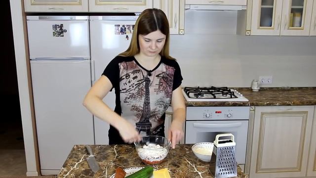 Рецепт - САЛАТ КРАСОТКА! смотреть онлайн