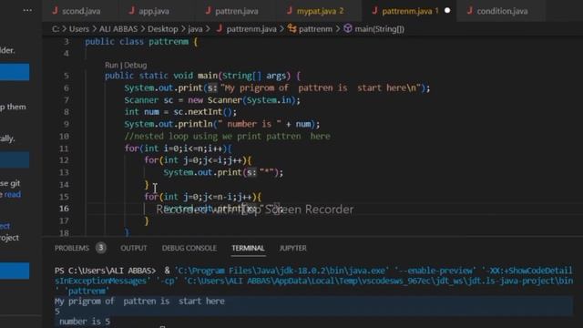 pattren in java|star print all one tec|java program|java compiler|for loop java|print star in java смотреть онлайн