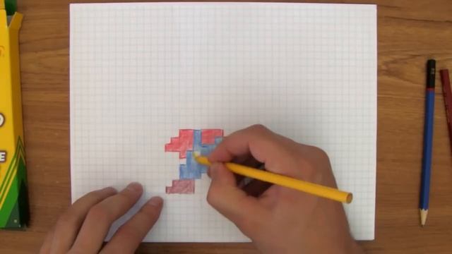 How to draw 8-bit Mario смотреть онлайн