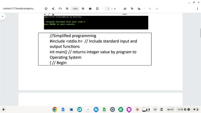 Introduction to C Language|| Lecture 2|| Sample Programs, Variables, Data Types and Online Executio смотреть онлайн