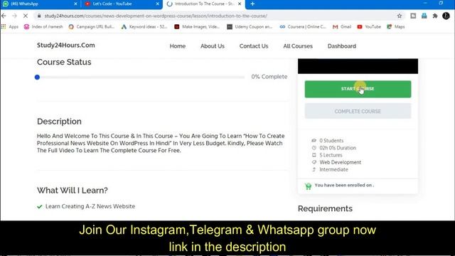 Free Online Courses With Certificate | Web Development | Content Writing | Free Certificate смотреть онлайн