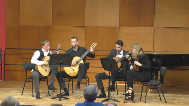 G. Ph. Telemann - Concerto for 4 Violins no. 2 in D Major on 4 guitars смотреть онлайн