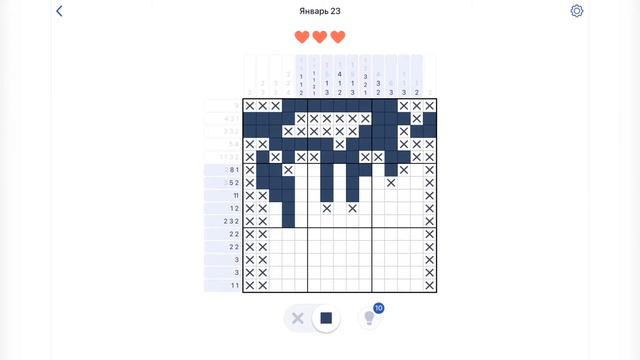 Прохождение игры NONOGRAM 23 января смотреть онлайн