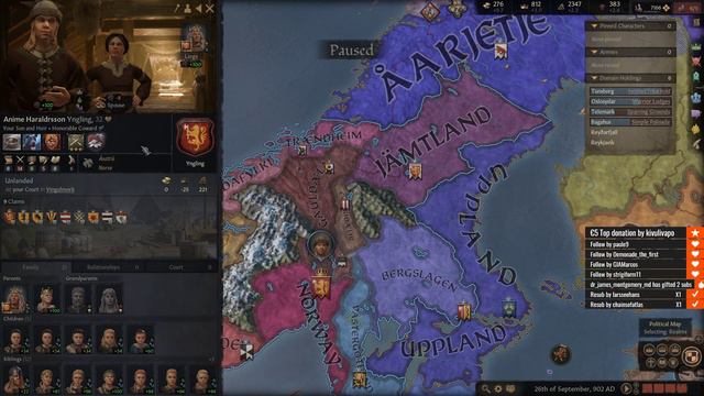 Crusader Kings III: Harald Fairhair - 1st King of Norway - ep11 смотреть онлайн