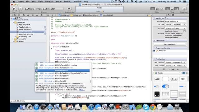 iOS Tutorial - JSON Parsing смотреть онлайн