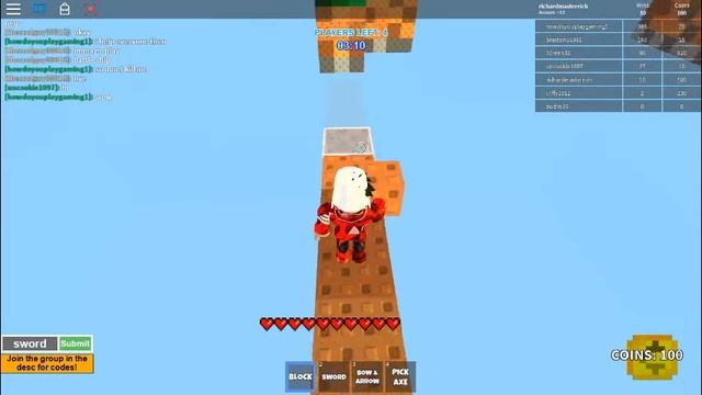 all codes for sky wars roblox 2020 смотреть онлайн