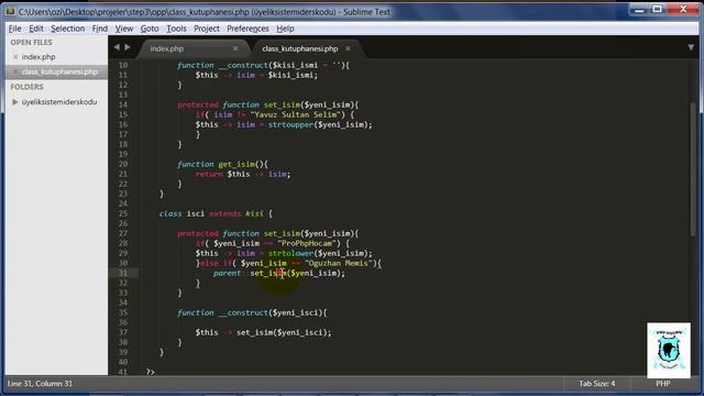 OOP- Nesne Tabanlı Php – Override 3 – Ders 21 смотреть онлайн