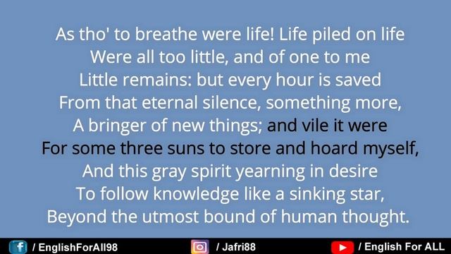 Ulysses by Alfred Lord Tennyson in Hindi | ulysses poem in hindi смотреть онлайн