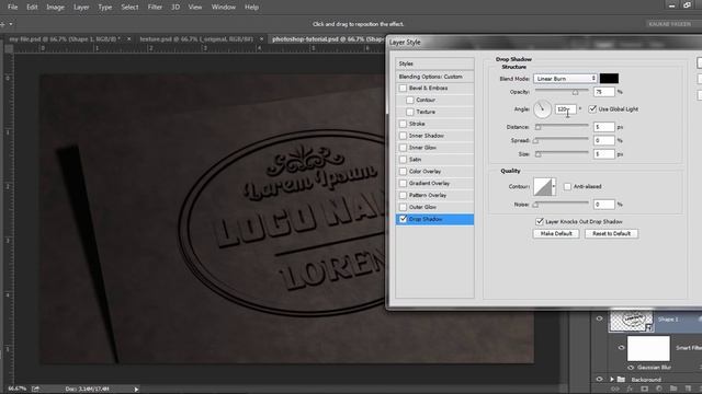 Photoshop Tutorial | Logo Design | Text Effects (Metallic Stamping) смотреть онлайн