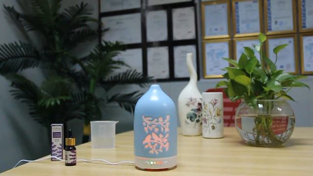 H92174E Hildy Ceramic Essential Oil Diffuser, 120ml Humidifier for Office Bedroom Hotel смотреть онлайн