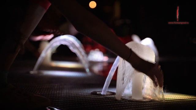 Фонтан на проспекте в Ставрополе. Новый интерактивный сухой фонтан. New Interactive Dry Fountain.