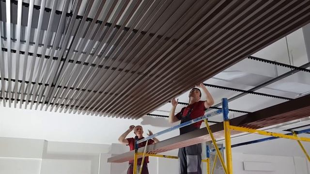 Кубообразный потолок в бассейне. КП "Лесная Пристань" 05.10.2021г. смотреть онлайн