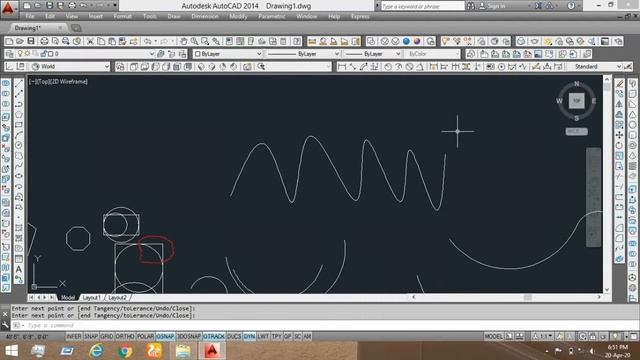 Draw Commands | Line | Polyline | Polygon | Rectangle | Arc | Circle | Spline | AutoCAD Tutorial смотреть онлайн