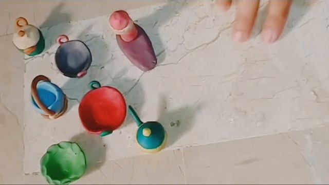 Amazing technique make kitchen set with polymer clay || miniature clay kitchen set || part 2 смотреть онлайн