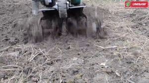 Вспашка огорода фрезами! Мотоблок Caiman Vario.