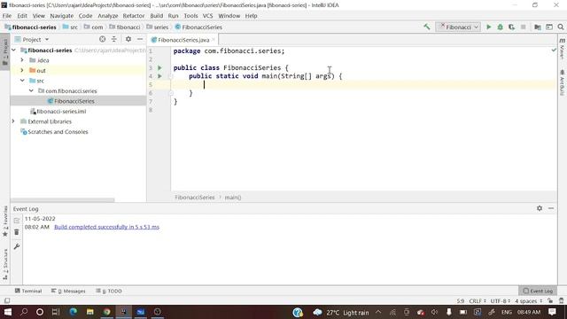 Fibonacci series | Fibonacci series in java | Print fibonacci series | javashastra смотреть онлайн