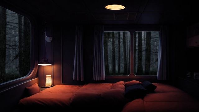 Уютная ночь в автофургоне проливной дождь и гроза смотреть онлайн