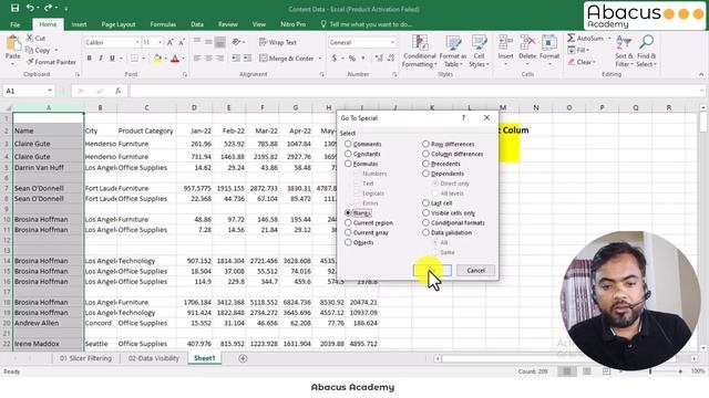 Blank space remove in excel | Abacus Excel Mastering - Beginners to Advance Level | Abacus Academy смотреть онлайн