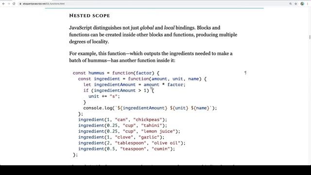 Eloquent JavaScript Read-Along - Functions - 002 - Bindings and Scopes смотреть онлайн