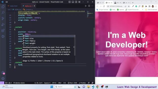 HTML CSS Skewed Background Tutorial | CSS Skewed Header смотреть онлайн