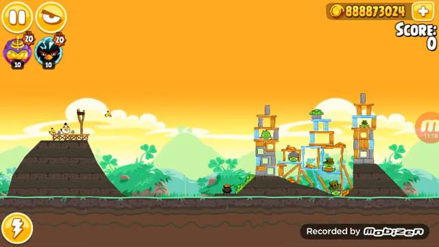 Angry Birds Seasons - Bölüm 7 - Go Green, Get Lucky Level 1-1 To 1-15 + 2-1 To 2-3 смотреть онлайн
