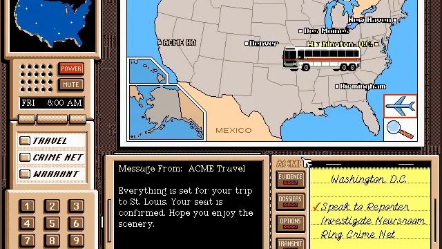 Where in the USA Is Carmen Sandiego? Deluxe Edition (MS-DOS) смотреть онлайн