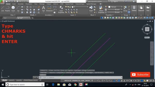 How to draw Chainage of an alignmant in AutoCAD смотреть онлайн